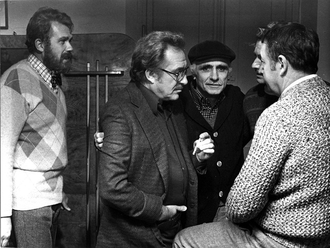 amici miei (Moschin, Tognazzi, Monicelli, Del Prete, Noiret) ph Benetti